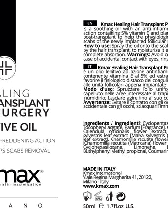 Kmax hair transplant lenitive oil