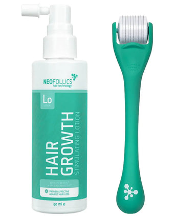 Neofollics lotion + scalp roller