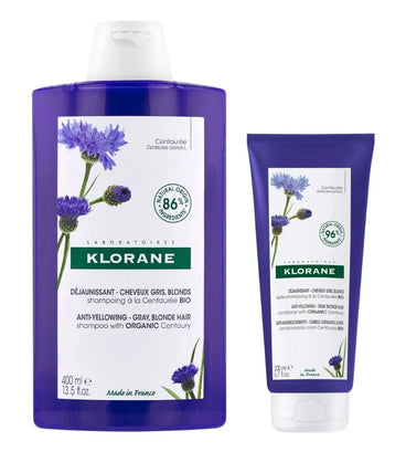 Klorane zilvershampoo + conditioner