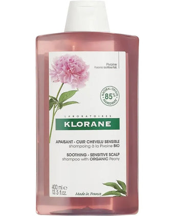 Klorane shampoo Pioenroos - gevoelige hoofdhuid (400 ml)