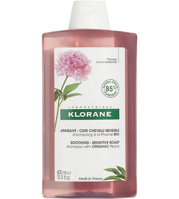 Klorane shampoo Pioenroos - gevoelige hoofdhuid (400 ml)