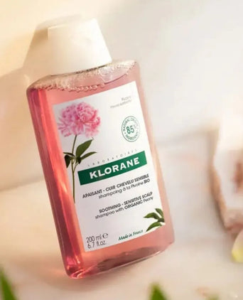 Klorane shampoo Pioenroos - gevoelige hoofdhuid (400 ml)