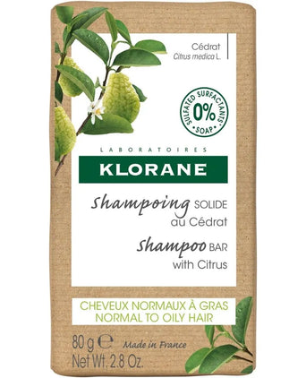 Klorane shampoobar Cederappel - vet haar (80 gr)