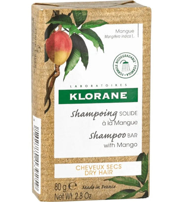 Klorane shampoobar Mango - droog haar (80 gr)