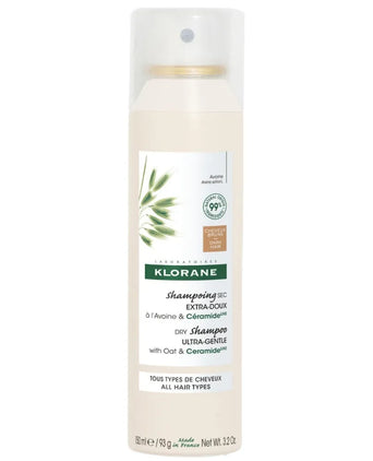 Klorane droogshampoo alle haartypes Havermelk - donker haar (150 ml)